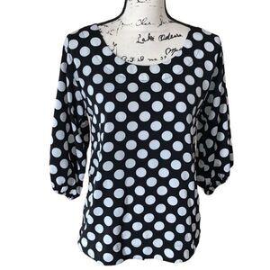 OLD NAVY black with white polka dots‎ XS